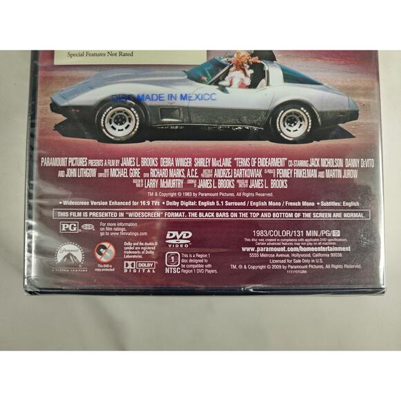 Movie Terms Of Endearment DVD New Sealed Shirley MacLaine 1983 Dolby Paramount - Picture 7 of 11